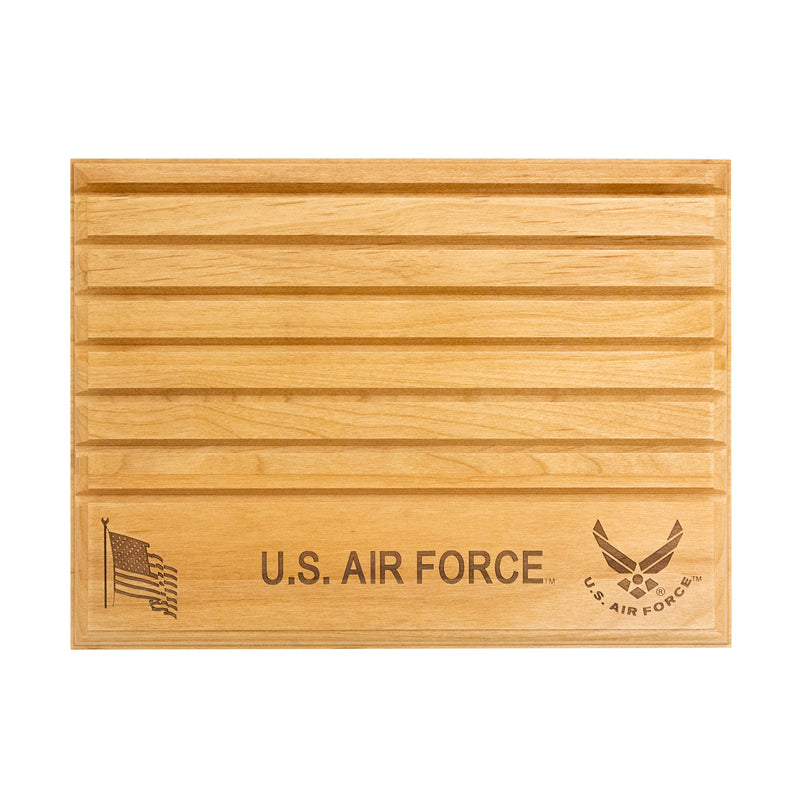 9"x12" U.S. Air Force Licensed Wooden Coin Holder - Natural Finish