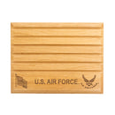 8"x10" U.S. Air Force Licensed Wooden Coin Holder - Natural Finish