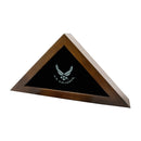 25"x13" U.S. Air Force Licensed Wooden Flag Case - Dark Finished