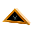 16"x8" U.S. Air Force Licensed Wooden Flag Case - Natural Finished