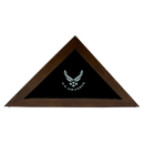 25"x13" U.S. Air Force Licensed Wooden Flag Case - Dark Finished