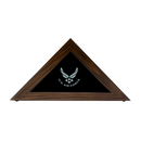 16"x8" U.S. Air Force Licensed Wooden Flag Case - Dark Finished