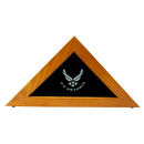 16"x8" U.S. Air Force Licensed Wooden Flag Case - Natural Finished