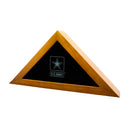 25"x13" U.S. Army Licensed Wooden Flag Case - Natural Finished