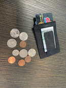 Slim Leather Money Clip /  Wallet