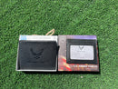 U.S. Air Force Classic Wallet Premium Black Leather Bifold with Separate ID Card Holder