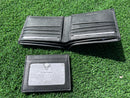 U.S. Air Force Classic Wallet Premium Black Leather Bifold with Separate ID Card Holder
