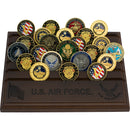 8"x10" U.S. Air Force Licensed Wooden Coin Holder - Dark Finish