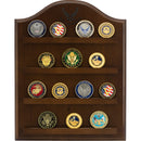 11"x14" U.S. Air Force Licensed Wooden Wall Coin Holder - Dark Finish