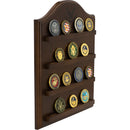 11"x14" U.S. Air Force Licensed Wooden Wall Coin Holder - Dark Finish