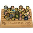 9"x12" U.S. Air Force Licensed Wooden Coin Holder - Natural Finish