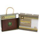 U.S. Army Licensed Genuine Brown Leather Bifold Wallet with Medallion