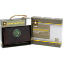 U.S. Army Licensed Genuine Brown Leather Trifold Wallet with Medallion