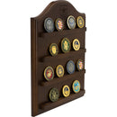 11"x14" U.S. Army Licensed Wooden Wall Coin Holder - Dark Finish