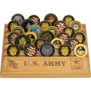 8"x10" U.S. Army Licensed Wooden Coin Holder - Natural Finish