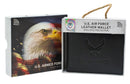 U.S. Air Force Licensed Genuine Black Leather Trifold Wallet