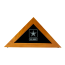 16"x8" U.S. Army Licensed Wooden Flag Case - Natural Finished