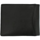 U.S. Marine Licensed Genuine Black Leather Bifold Wallet with Medallion